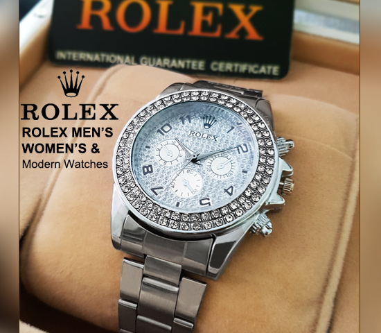 ساعت-طرح-ROLEX-(نقره-ای)