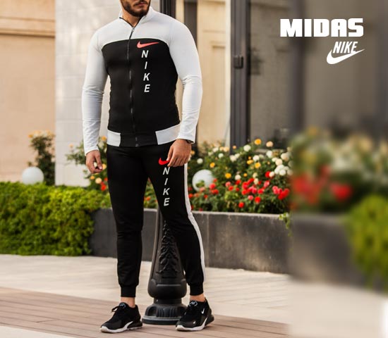 ست-سویشرت-وشلوار-مردانه-Nike-مدل-Midas(سفید)