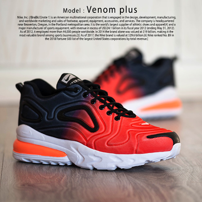 کفش-مردانه-Nike-مدل-Venom-plus-(مشکی-نارنجی)
