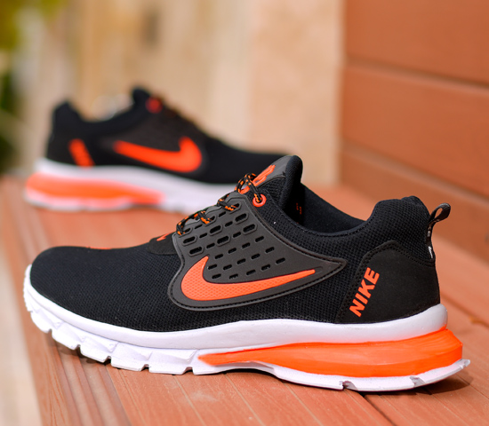 کفش-مردانه-Nike-مدل-Lixo(مشکی-نارنجی)