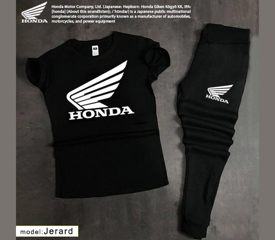 تیشرت-شلوار-مردانه-Honda-مدل-Jerard-(مشکی)