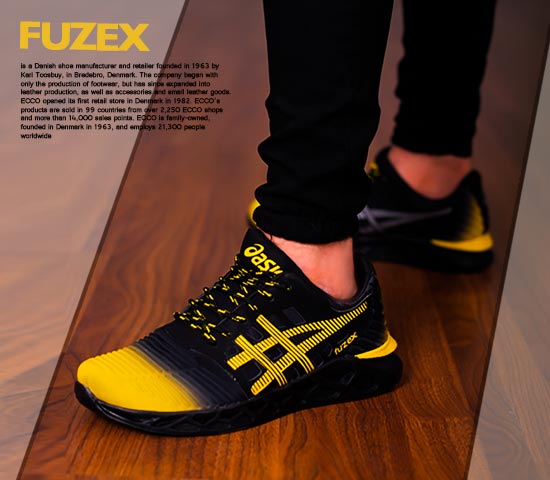 کفش-مردانه-Asics-مدل-Fuzex-(مشکی،زرد)