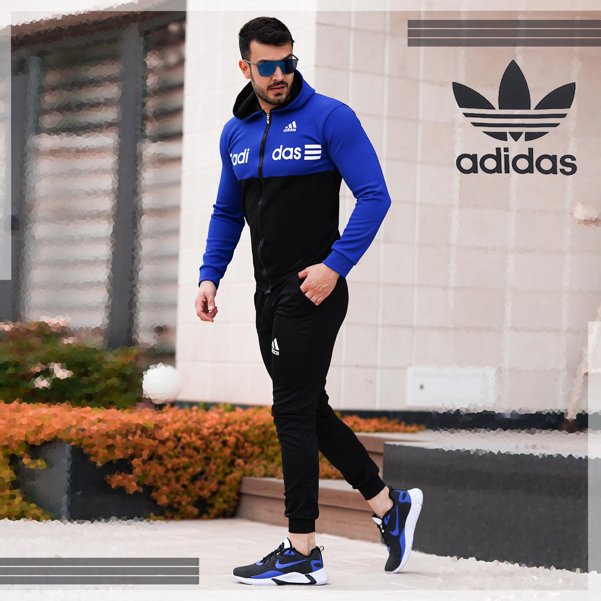 ست-سویشرت-و-شلوار-adidas-مدل-Himan-(آبی)