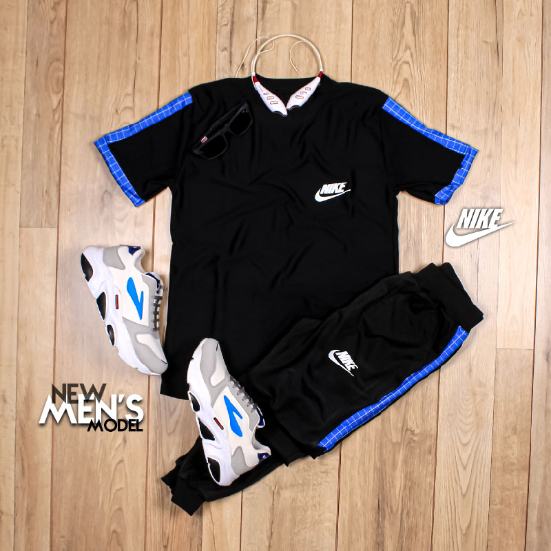 ست-تیشرت-شلوار-Nike-مدل-Fennec-(آبی)