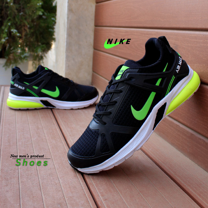 کفش-مردانه-Nike-مدل-Alke-(مشکی-سبز)