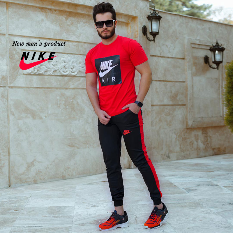 ست-تیشرت-وشلوار-مردانه-Nike-مدل-Zilan-(قرمز)