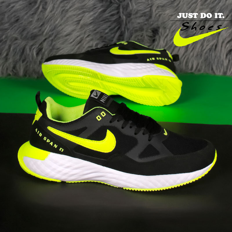 کفش-مردانه-Nike-مدل-Span-(مشکی-سبز)