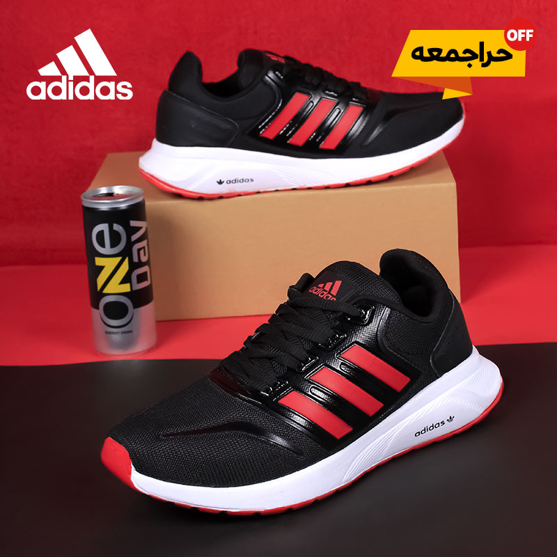 کفش-مردانه--adidas-مدل-rezi-(مشکی-قرمز)