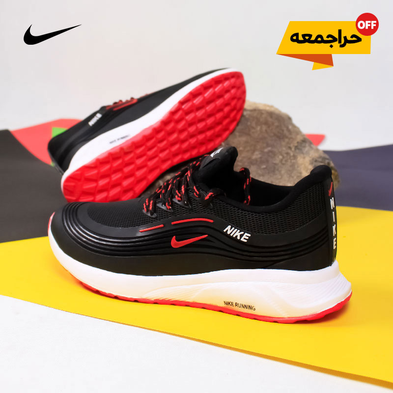 کفش-مردانه-NikeمدلRan(مشکی-قرمز)