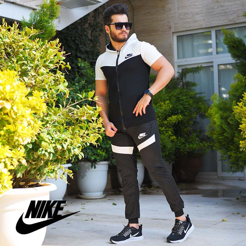 ست-تیشرت-وشلوار-زیپ-دار-Nike-مدل-Adolpha