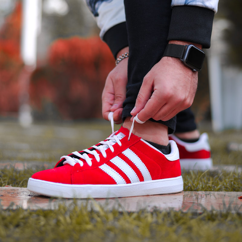 کفش-مردانه-adidas-مدل-STREIFEN-(قرمز-سفید)