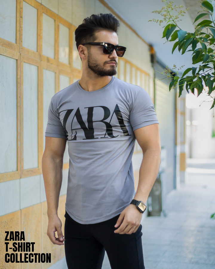 تیشرت-مردانه-مدل-ZARA-(طوسی)