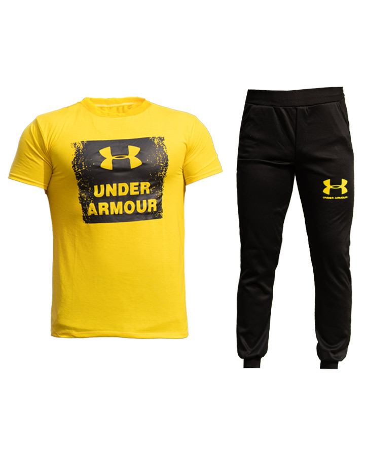 ست-تیشرت-و-شلوار-مردانه-UNDER-ARMOUR-(زرد)