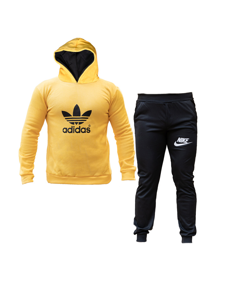 سویشرت شلوار مردانه Adidas مدل Nelvi (زرد)