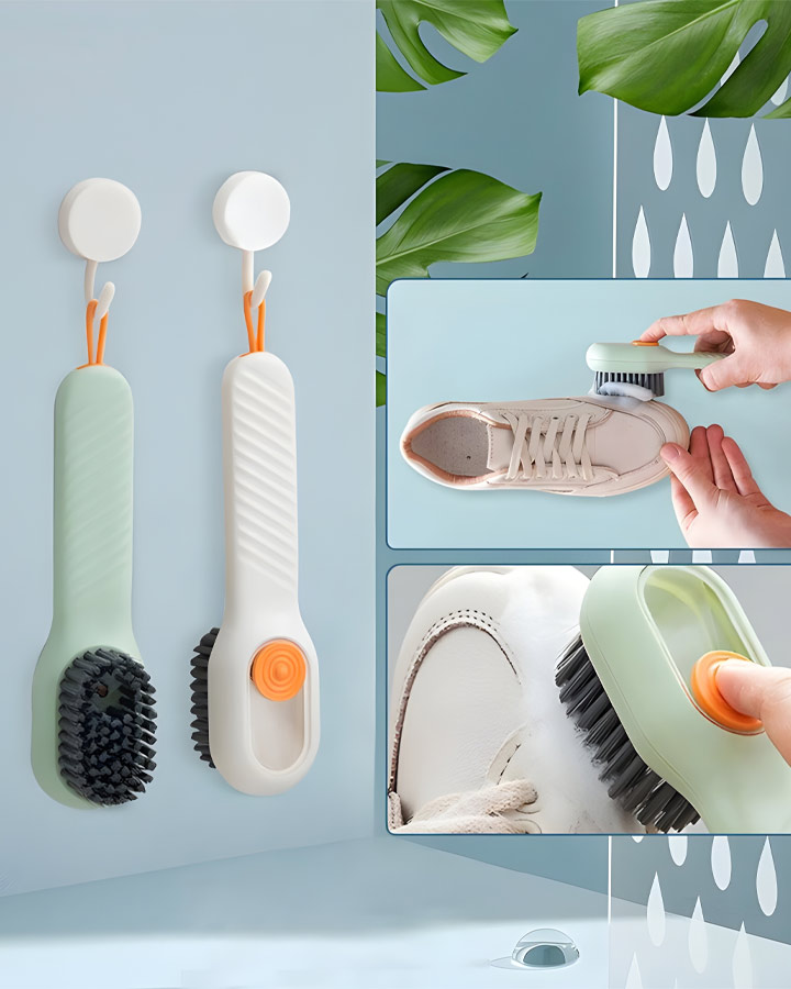 فرچه شستشو مخزن دار دسته دار shoe brush