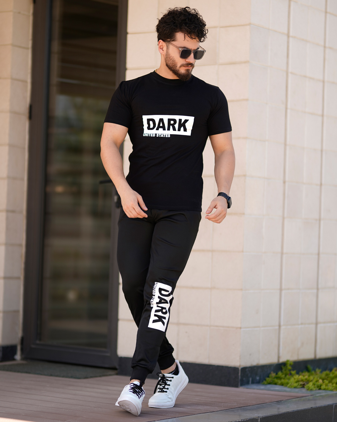 ست تیشرت شلوار مردانه مدل Dark کد 6005