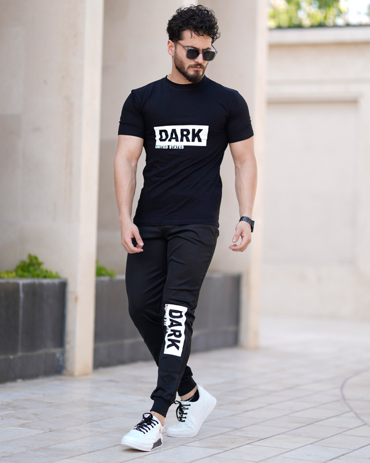 ست تیشرت شلوار مردانه مدل Dark کد 6005